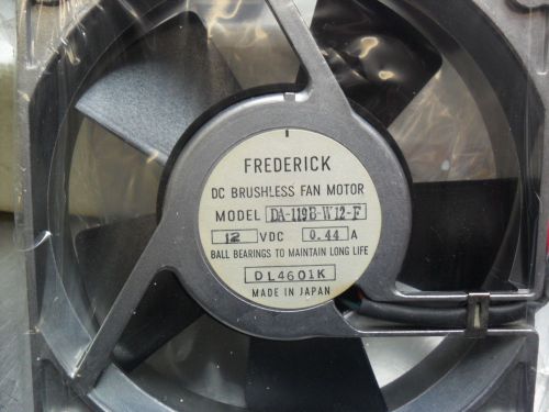 FREDERICK  DA-119B-W12-F  DC BRUSHLESS FAN MOTOR - 12 VDC 0.44A  NEW