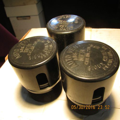 Lot of 3 Sioux Chief Auto Vent 2&#034; PVC Drain Vacuum Breakers