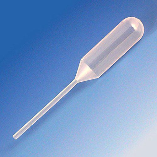 Globe Scientific 136020-500 LDPE Narrow Stem Transfer Pipet Non-Sterile Short...