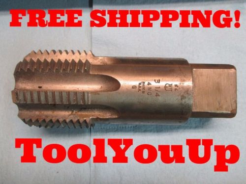 3 1/4 4 NC BOTTOMING TAP USA MADE 8 FLUTE MACHINE SHOP TOOL USA SELLER TOOLING