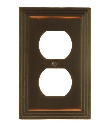 Amerelle 84DVB Steps Cast Metal Wallplate, Aged Bronze