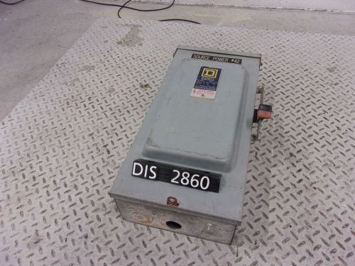 Square D 600 Volt 100 Amp Fused Disconnect Rainproof (DIS2860)