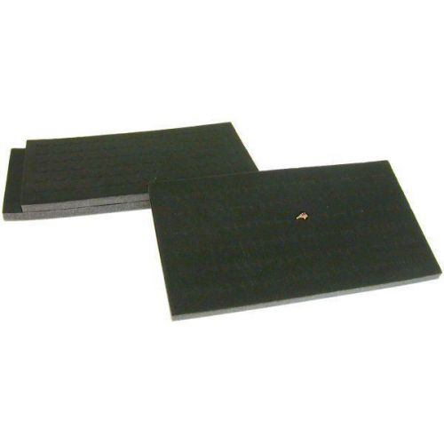 3 72 Slot Black Foam Ring Display Tray Inserts