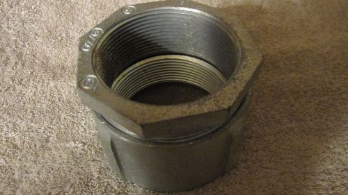 O z gedney 4-300 three inch rigid 3-piece union conduit coupling 3&#034; threaded for sale