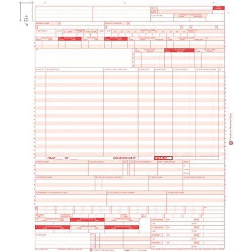 UB-04 Hospital Claim Form Laser-Cut Sheet (1,000/case)