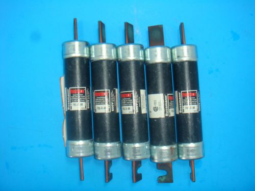 5 Bussmann Fusetron,FRS-R-90 Amp, 600 V, RK 5, Time Delay, Dual element Fuses