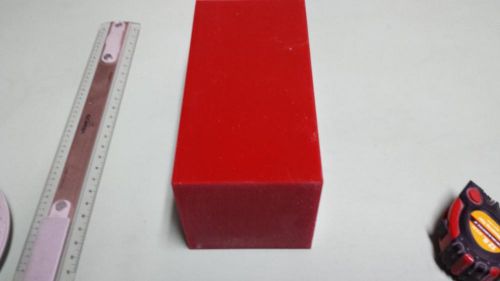 2-1/2&#034; x 2-1/2&#034; X 11&#034;  URETHANE / POLYURETHANE 95 A RED BAR P/N 11442