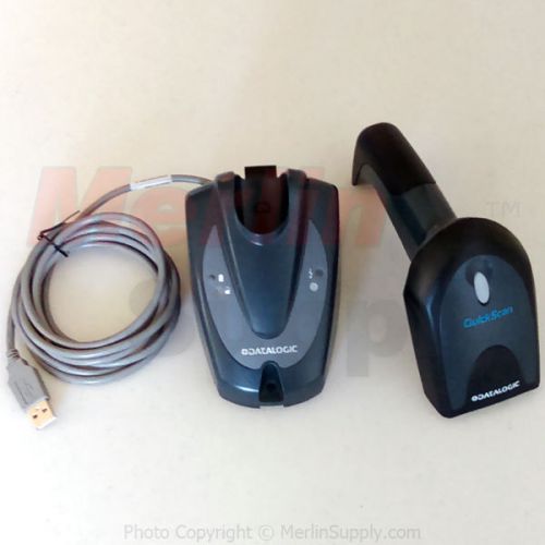 PSC Datalogic QuickScan QM2130-BK-433-K1 Wireless 433MHz USB Barcode Scanner Kit