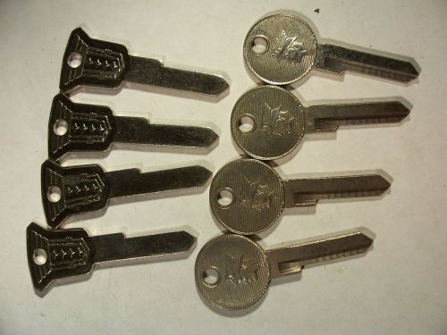 4 SET  NOS  FORD LINCOLN &amp; MERCURY   1952 - 1957  KEY BLANK  UNCUT   LOCKSMITH