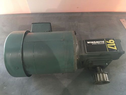 Leeson 3/4 HP 1725 RPM Motor C6T17FC1148 Winsmith Gear Box Speed Reducer 917 MDN