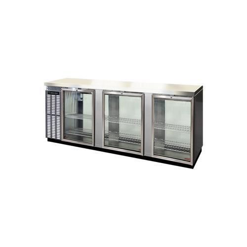 Continental refrigerator bbc90s-ss-gd-pt back bar cabinet, refrigerated for sale