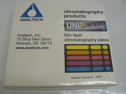 NEW ANALTECH UNIPLATE SILICA GEL 10x20cm 250 MICRONS 25/BOX CAT. NO. 02521