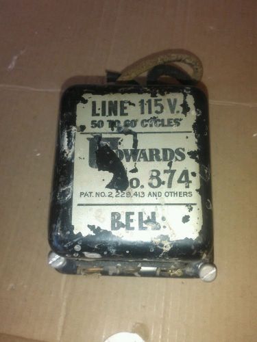 Vintage edwards door bell transformer no. 374 for sale