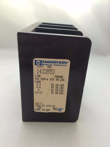 MARATHON 1433553 335A 600V 3P TERMINAL BLOCK