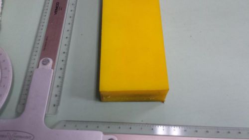 1-1/2&#034; x 3&#034; X 7-3/4&#034;  URETHANE / POLYURETHANE 40 A YELLOW SHEET P/N 11331