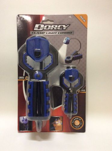 Dorcy Clamp Light Combo Kit-(2)-LED-100/25 Lumens-Flexible Necks-Batteries-New