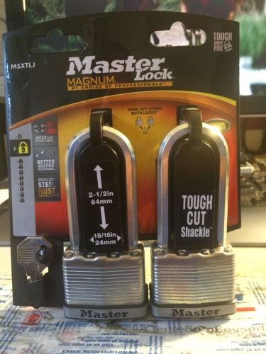 Master lock m5xtljccsen magnum 2&#034; laminated steel padlock new for sale