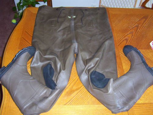 Proline  chest waders, mens, 12, brown/black, pr for sale