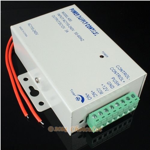 New door access power supply control dc 12v 3a /ac 110~240v high quality for sale