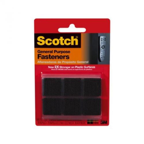 General Purpose Fastener, Black, 7/8&#034; By 7/8&#034; Scotch Misc Hangers RF7721