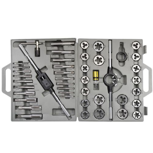 NB 45pc Metric Tap and Die Set Tungsten Steel Titanium Tools Thread New w/ Case