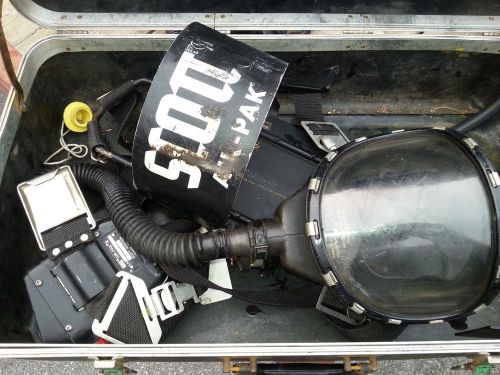 Scott Air-Pak Pressure Pak  II SCBA  Regulator &amp; Old School  Case