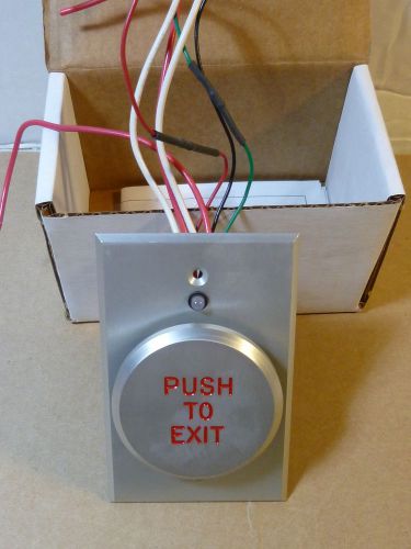 Dortronics R5286-P23DAxE1RxL &#034;Push to Exit&#034; Door Release REX button + R/G LED