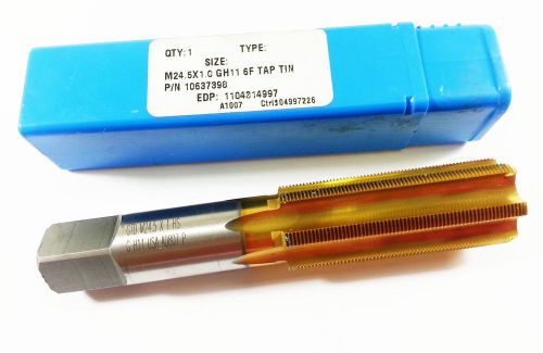 M24.5 x 1.0 GH11  GTD  6 Flute HSS TiN Bottoming Hand Tap J870