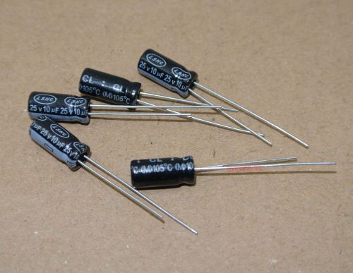 100pcs 10uf 25v electrolytic capacitor long life 105degc ls for sale