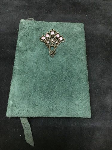 Suede Handmade notebook hardcover (Green)