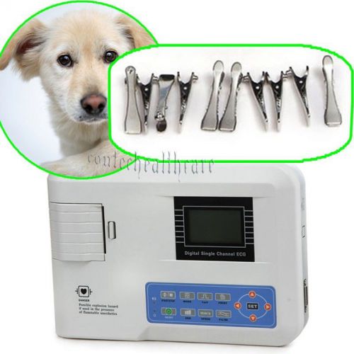 CE SALE Veterinary vet 1 Single Channel ECG EKG machine Electrocardiograph CLIPS