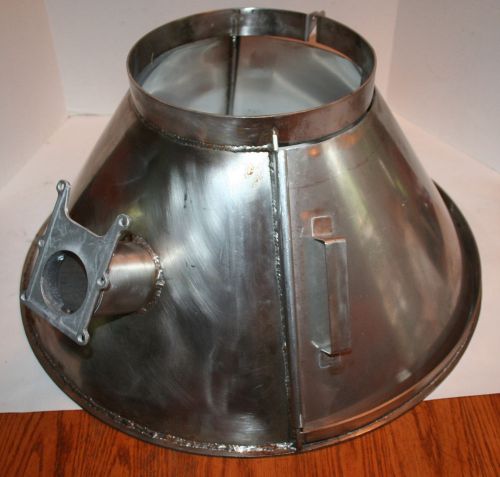 Used 2-piece stainless steel bowl splash guard for commercial mixer 80-140-qt for sale