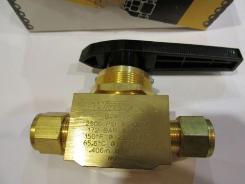 WHITEY B-45S8 BRASS BALL VALVES 40 SERIES 1/2&#034; NIB