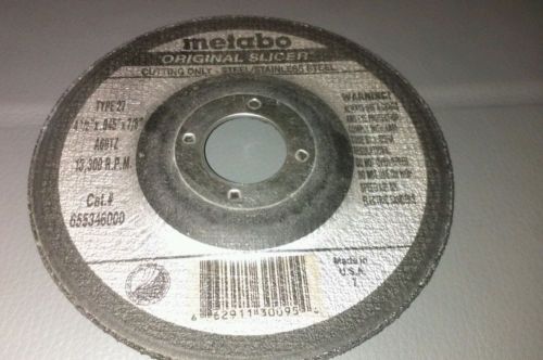 25 METABO ORIGINAL SLICER 4 1/2&#034; cutting wheels, type 27, 655346000,