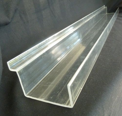 Acrylic J-Rack Shelf - 35-3/4&#034; long - Pkg of 11 ea - for Slatwall and Slatgrid