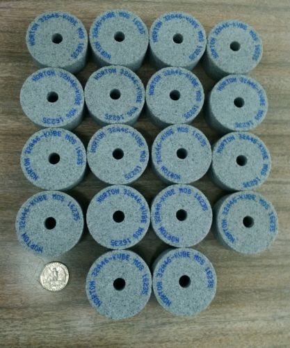 18 Norton Abrasives Alundum Grinding Wheels 2”x1&#039;&#039;x 3/8&#039;&#039;#32A46-KVBE New