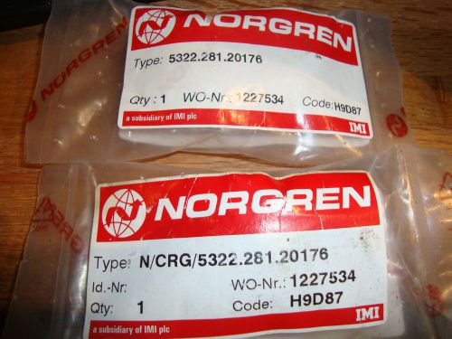 (2) NEW NORGREN 5322.281.20176 VACUUM VALVES