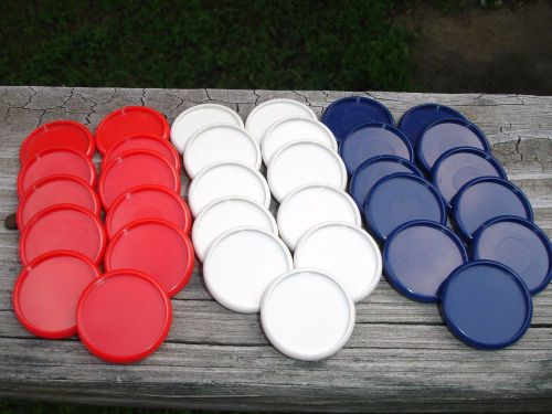 33 Levenger Circa 1&#034; inch Discs Red/White/Blue