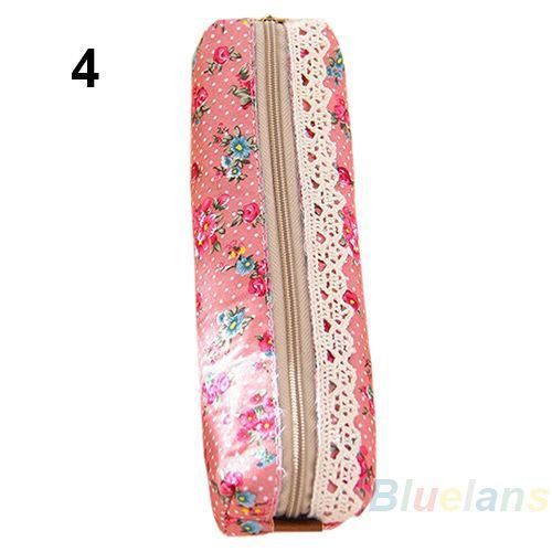 Lady Delicate Flower Lace Pencil Pen Case