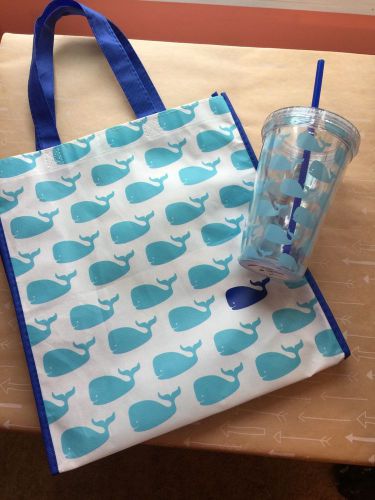 Target One Spot Blue Whale tumbler and tote