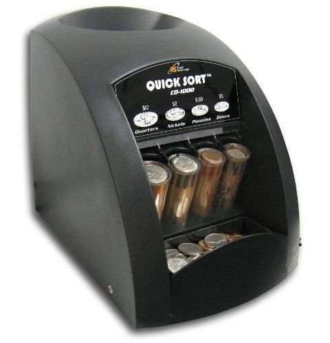 Royal Sovereign Fast Sort Coin Sorter, Black (CO-1000)