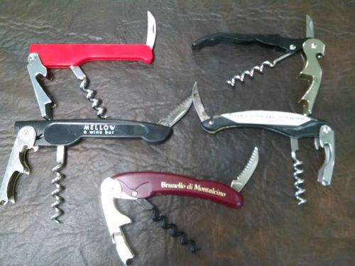 Waiter&#039;s Cork Screw  Wine Bottle Opener Lot of 5 (#1)