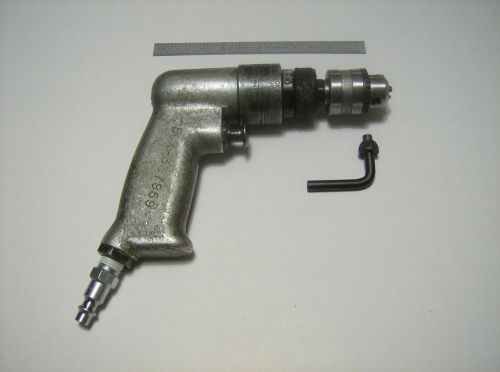 Buckeye Mini Palm Air Drill 3200 RPM Jacobs 1/4&#034; Chuck Aircraft Tools