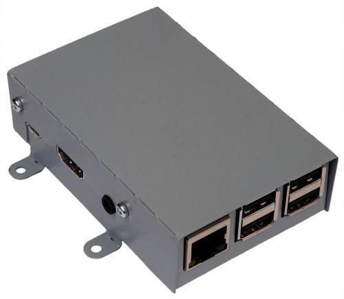 Raspberry pi b+/2b all-metal flanged case enclosure housing box for sale