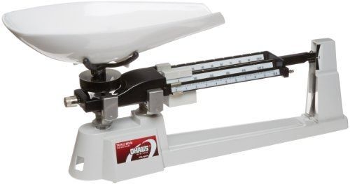 Ohaus 720-00 Triple Beam Mechanical Balance with Polypropylene Scoop, 610g