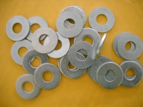 LOT OF 25 1/2&#034;ID x 1 3/8&#034;OD ZINC PLATED FLAT WASHERS 1/16&#034; THICKNESS