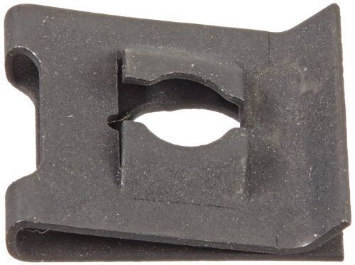 Small Parts Steel Standard U-Style Clip-On Nut, Plain Finish, #8-32 Thread Size,