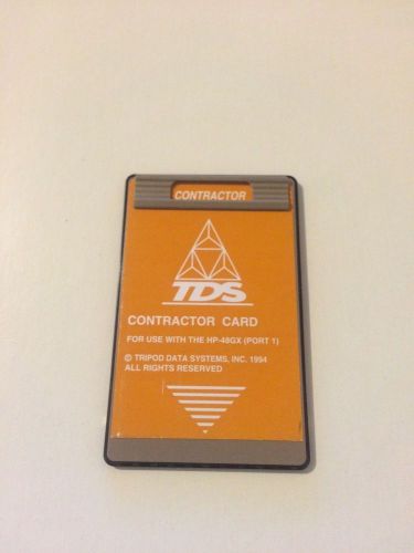 TDS Surveying Contractor Card for HP 48GX Calculator