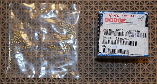 Dodge Heli Coil 4-40 Thread Inserts Qty:100 New