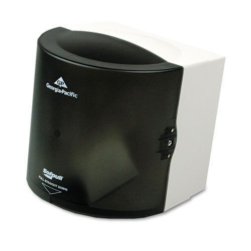 Center Pull Hand Towel Dispenser, 10 7/8w x 10 3/8d x 11 1/2h, Smoke